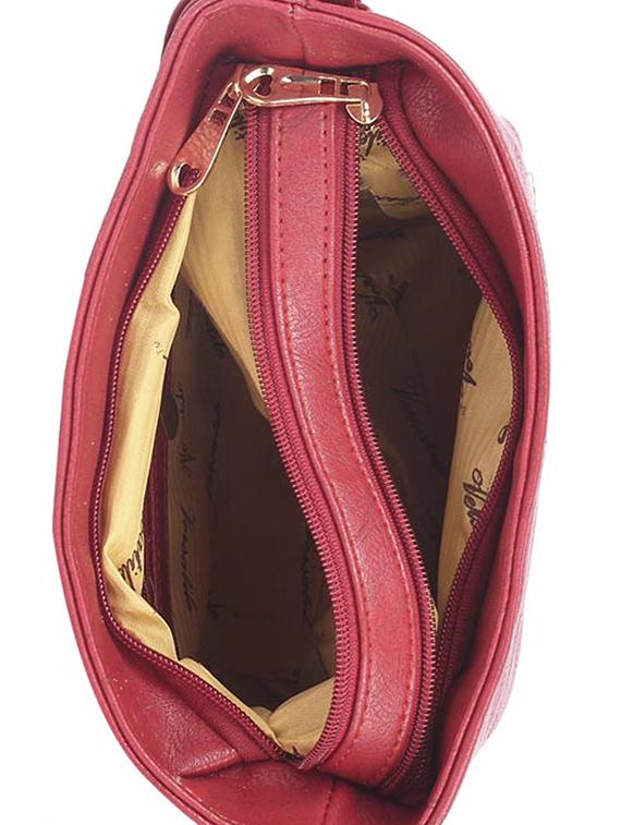 pink leatherette (pu) regular sling bag - 15189993 - Zoom Image - 3
