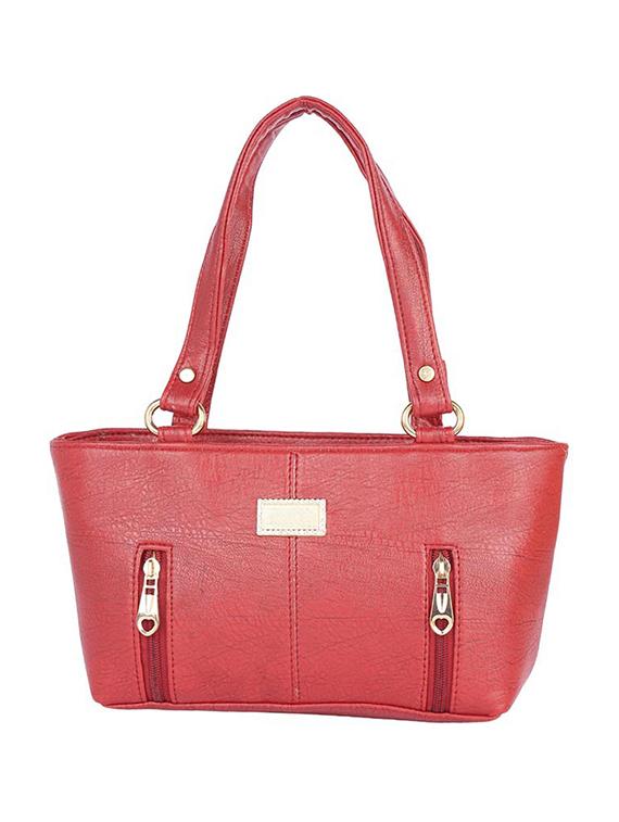 pink leatherette (pu) regular handbag - 15190011 - Zoom Image - 1