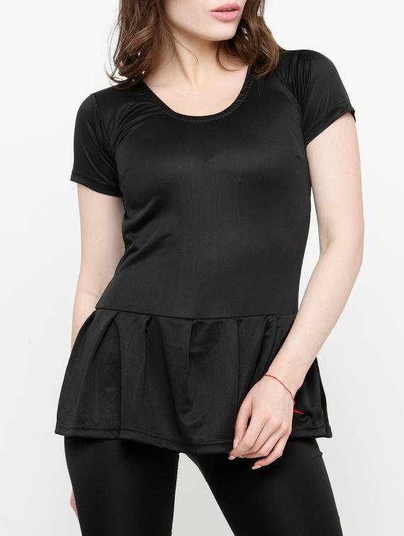 black solid functional swimsuit - 15190218 - Zoom Image - 1