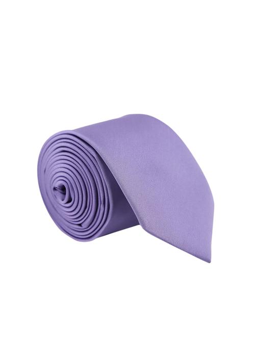 purple satin tie - 15190410 - Standard Image - 1