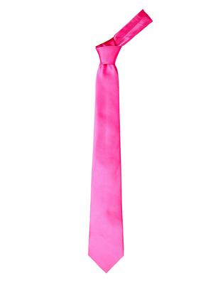 pink satin tie - 15190414 - Standard Image - 2