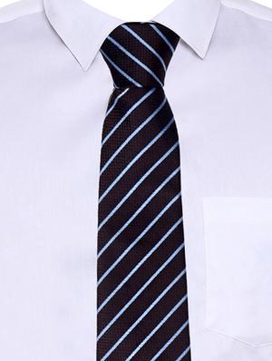 blue satin tie - 15190417 - Standard Image - 5
