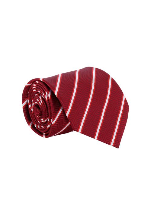 maroon satin tie - 15190419 - Standard Image - 1