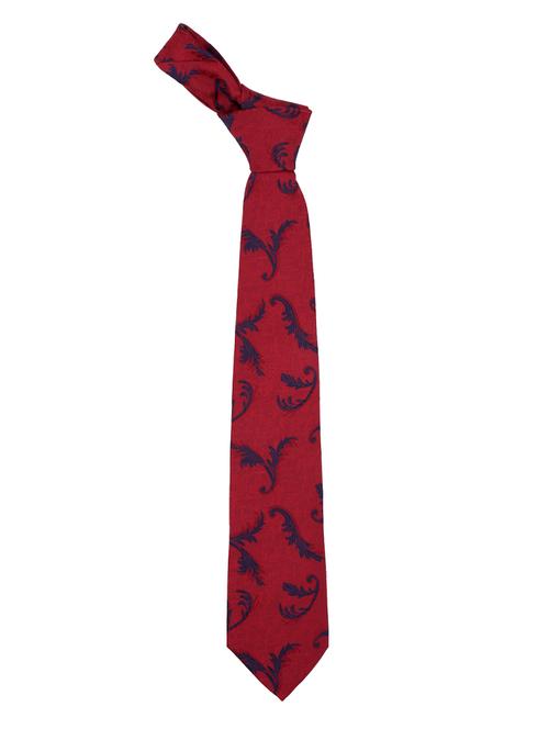 maroon blended tie - 15190433 - Standard Image - 1