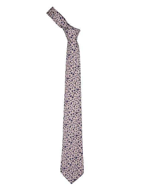 cream blended tie - 15190434 - Standard Image - 1
