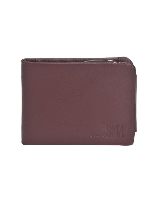 maroon leatherette wallet - 15190964 - Standard Image - 1