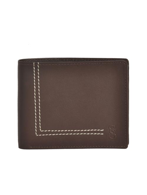 brown leatherette wallet - 15190980 - Standard Image - 1