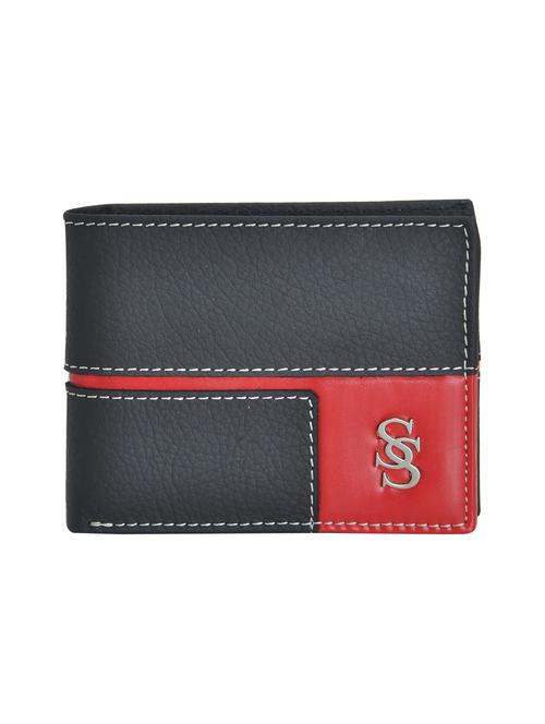 black leatherette wallet - 15190988 - Standard Image - 1