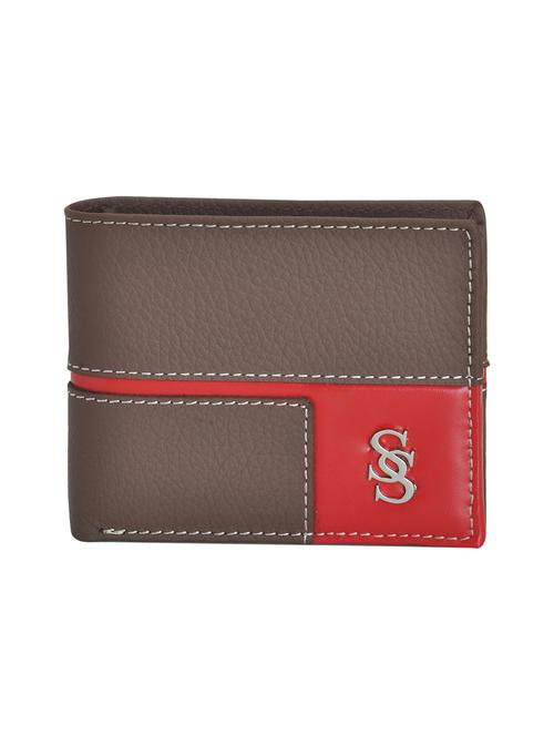 brown leatherette wallet - 15190989 - Standard Image - 1