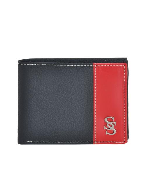 black leatherette wallet - 15190994 - Standard Image - 1