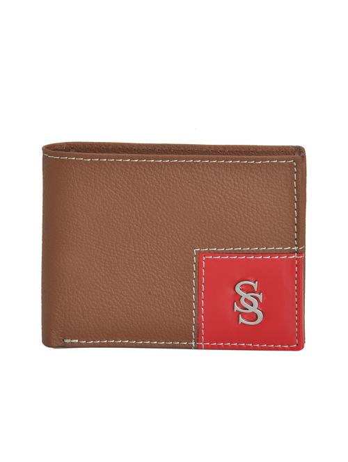brown leatherette wallet - 15190999 - Standard Image - 1
