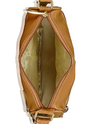 brown leatherette (pu) regular sling bag - 15193573 - Standard Image - 3