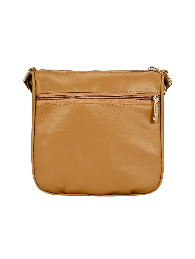 brown leatherette (pu) regular sling bag - 15193573 - Zoom Image - 2