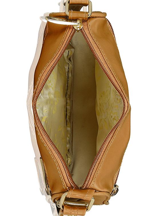 brown leatherette (pu) regular sling bag - 15193573 - Zoom Image - 3