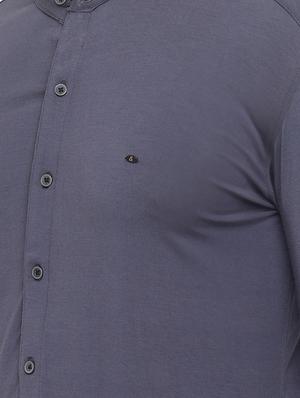 grey cotton casual shirt - 15195653 - Standard Image - 4