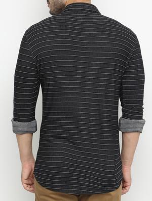 black cotton casual shirt - 15195850 - Standard Image - 3