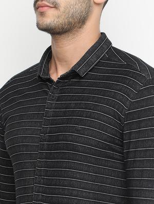 black cotton casual shirt - 15195850 - Standard Image - 4