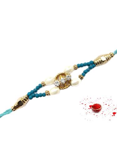 Blue Rakhi - 15196035 - Very Small Image - 1