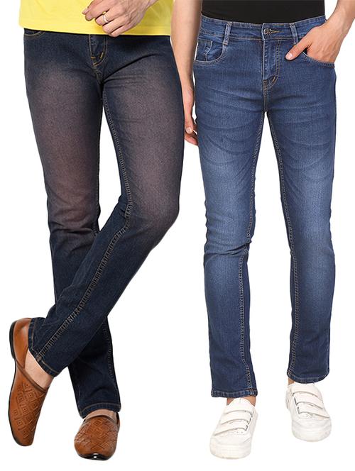 blue denim washed jeans (set of 2) - 15197027 - Standard Image - 1