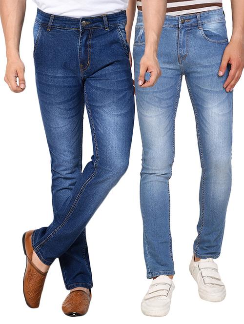 blue denim washed jeans (set of 2) - 15197035 - Standard Image - 1