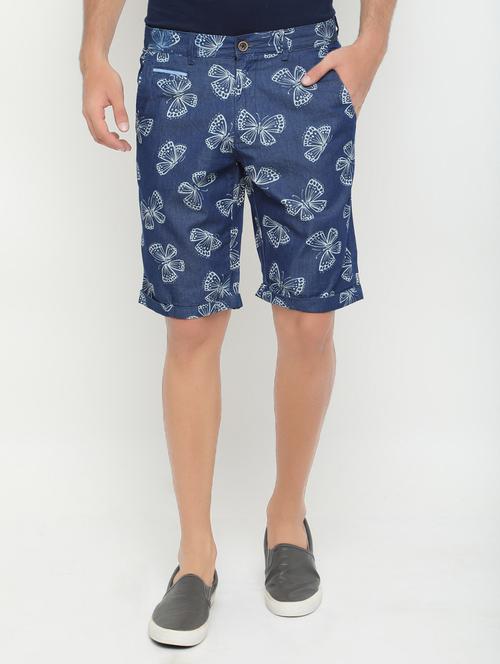 navy blue denim shorts - 15197095 - Standard Image - 1