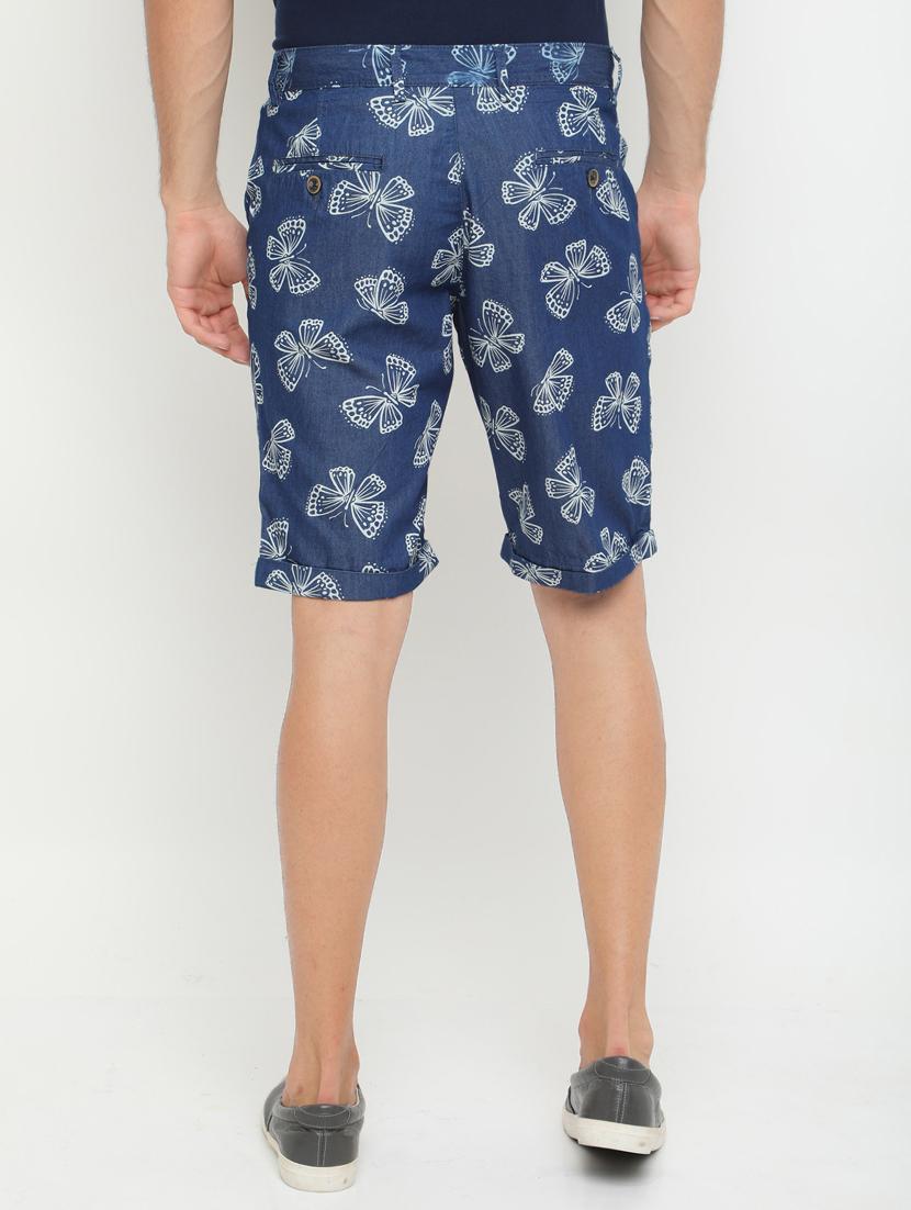 navy blue denim shorts - 15197095 - Zoom Image - 3