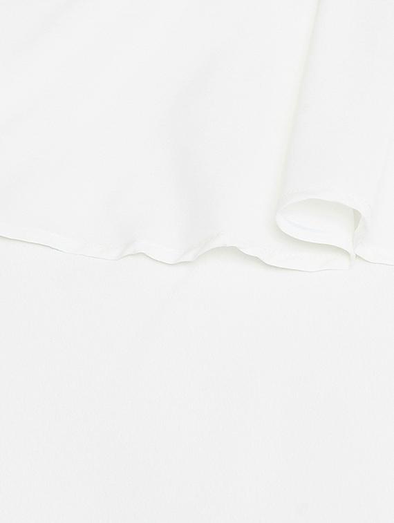 solid white crepe layered top - 15197951 - Zoom Image - 4