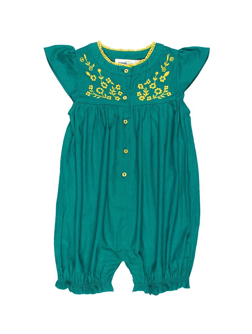 green cotton playsuit - 15199120 - Zoom Image - 1