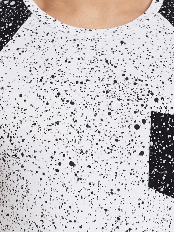 white monochrome pocket t-shirt - 15200576 - Zoom Image - 4