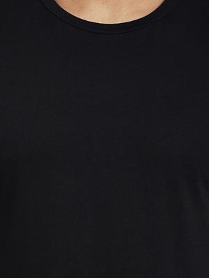 black cotton solid t-shirt - 15200581 - Standard Image - 4