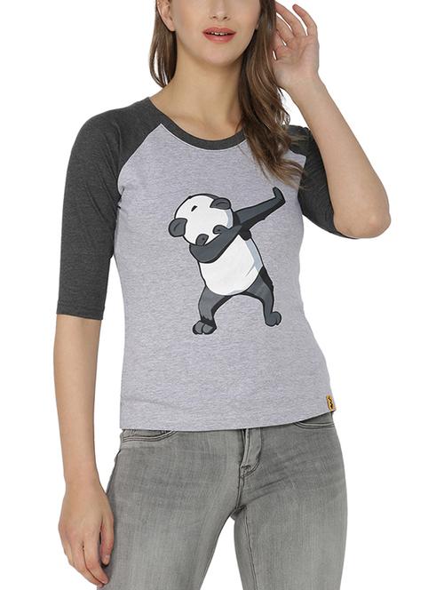 graphic print raglan sleeved tee - 15200587 - Standard Image - 1