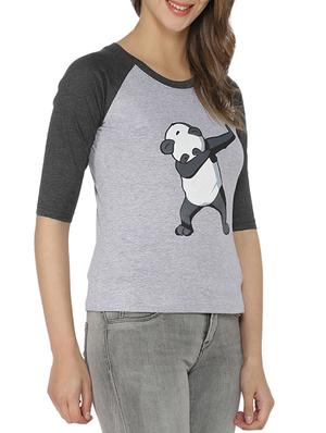 graphic print raglan sleeved tee - 15200587 - Standard Image - 2