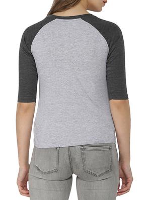 graphic print raglan sleeved tee - 15200587 - Standard Image - 3