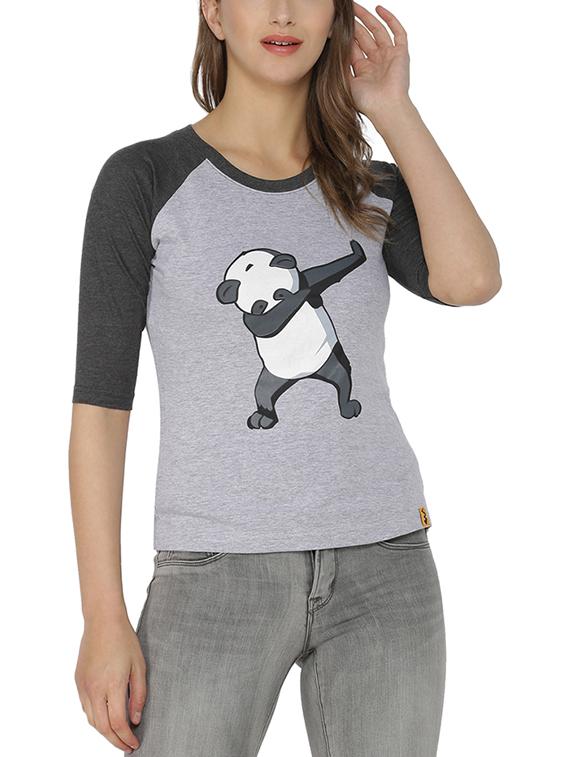 graphic print raglan sleeved tee - 15200587 - Zoom Image - 1