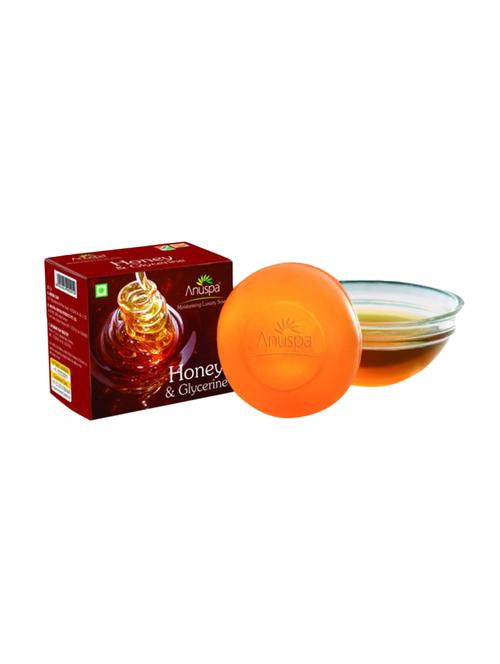 anuspa herbal honey glycerine for baby soft skin bathing soap 125 gm each set of 6 - 15200660 - Very Small Image - 1