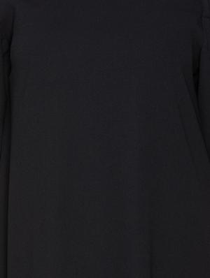 solid black single shoulder dress - 15201895 - Standard Image - 5
