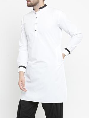 white solid medium kurta - 15204750 - Standard Image - 2
