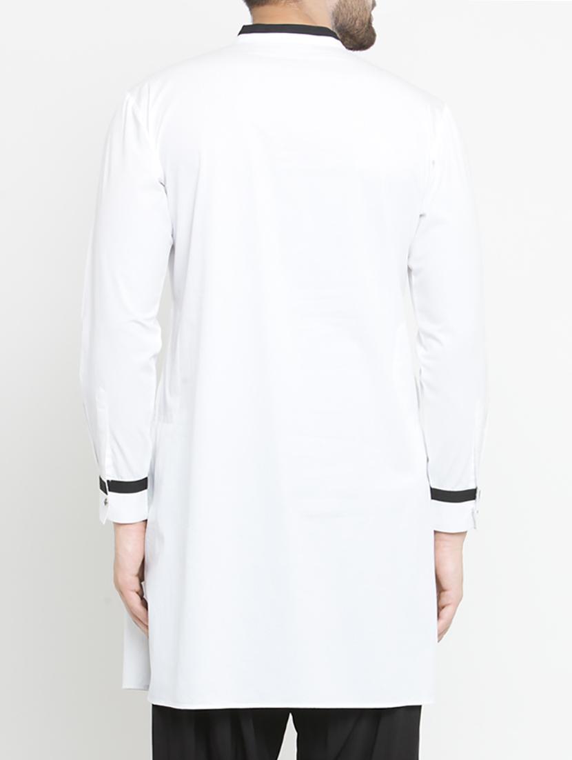 white solid medium kurta - 15204750 - Zoom Image - 3