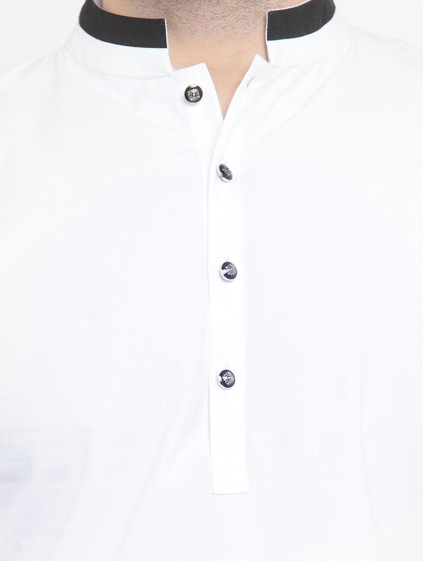 white solid medium kurta - 15204750 - Zoom Image - 4