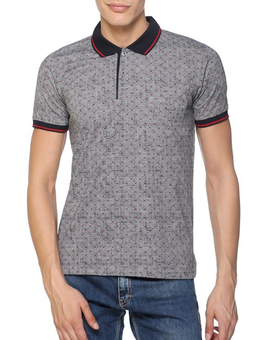 grey cotton blend pocket t-shirt - 15204947 - Standard Image - 1