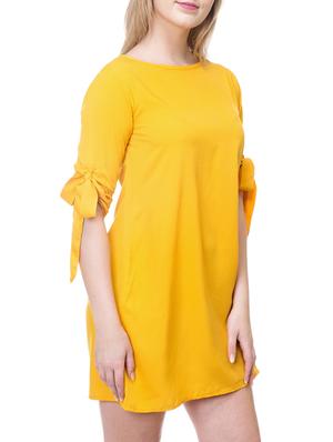 yellow solid shift dress - 15205330 - Standard Image - 2