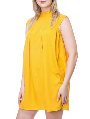 yellow solid shift dress - 15205346 - Standard Image - 2