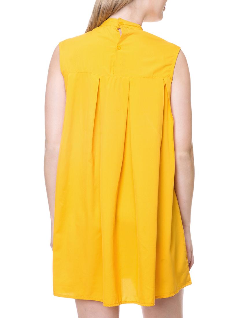yellow solid shift dress - 15205346 - Zoom Image - 3