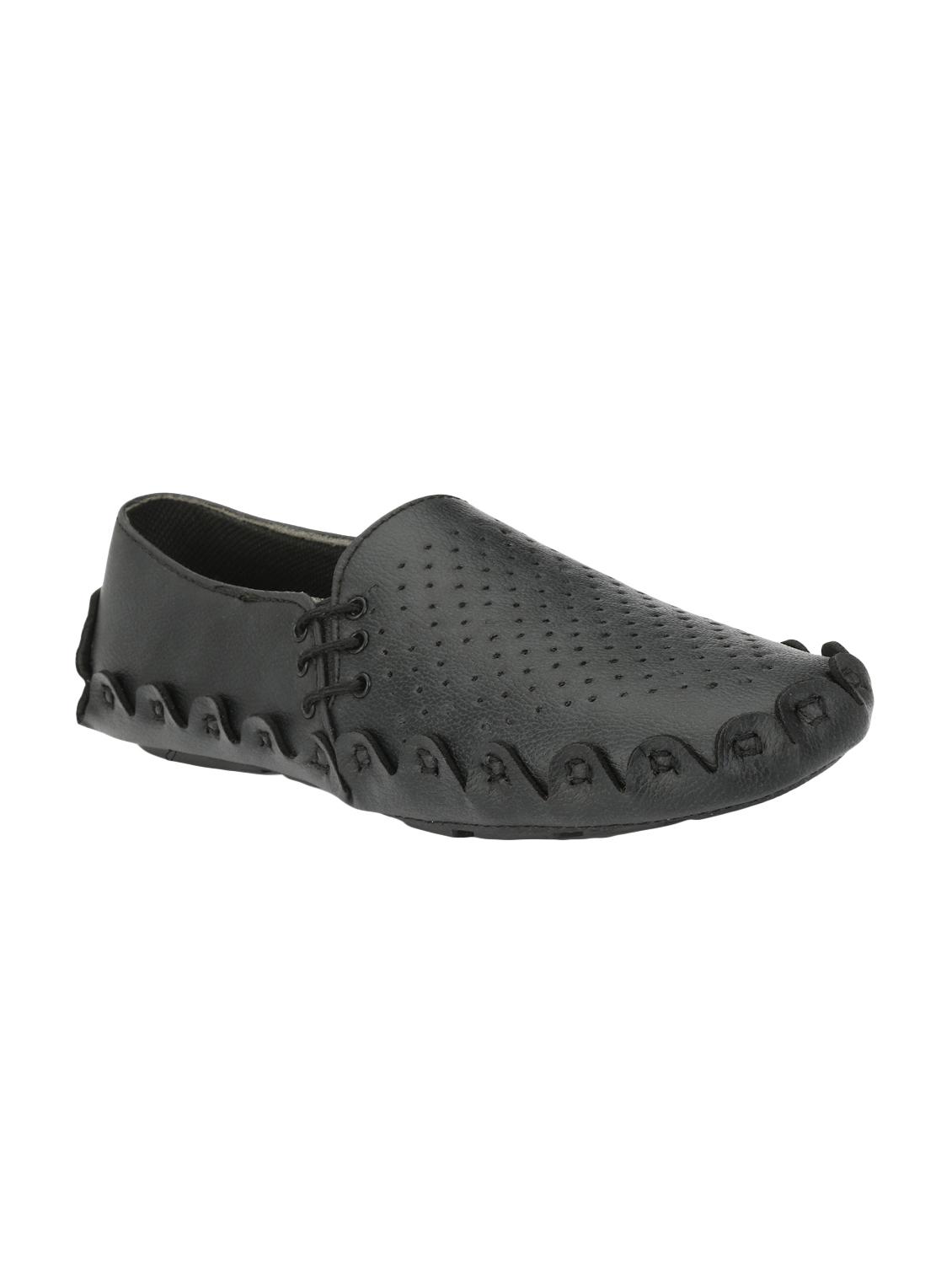 black leatherette casual slipon - 15205944 - Zoom Image - 1