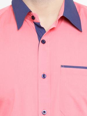 pink cotton casual shirt - 15206161 - Standard Image - 4