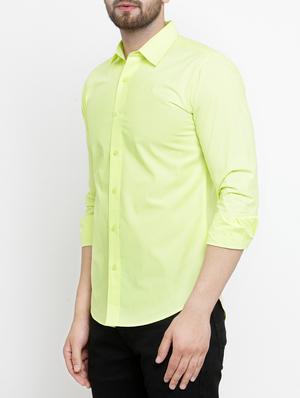 green cotton casual shirt - 15206164 - Standard Image - 2