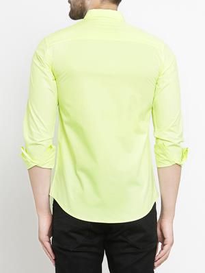 green cotton casual shirt - 15206164 - Standard Image - 3