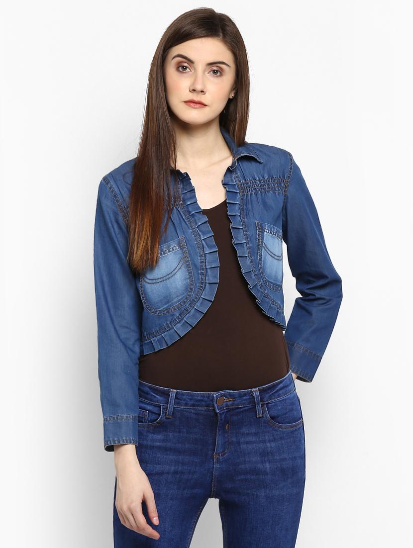 blue denim shrug - 15206415 - Zoom Image - 1
