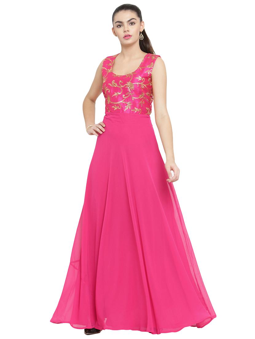 embroidered torso maxi dress - 15206964 - Zoom Image - 1