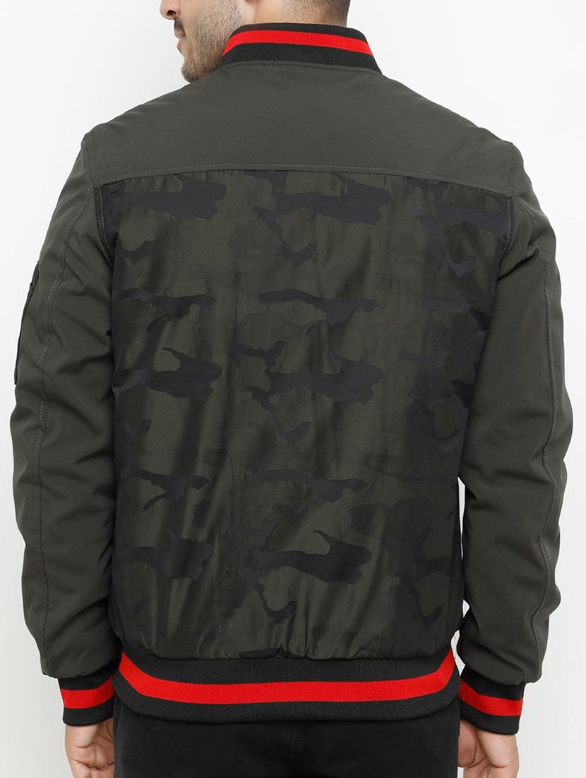 green polyester bomber jacket - 15207366 - Zoom Image - 3